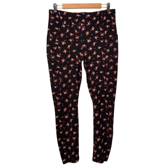 Cabi lean legging Women's size medium black multi high rise fitted #4142 - Picture 2 of 16